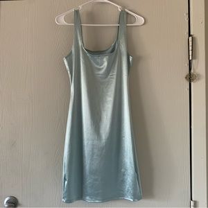 Blue Silk/Satin Dress Size M